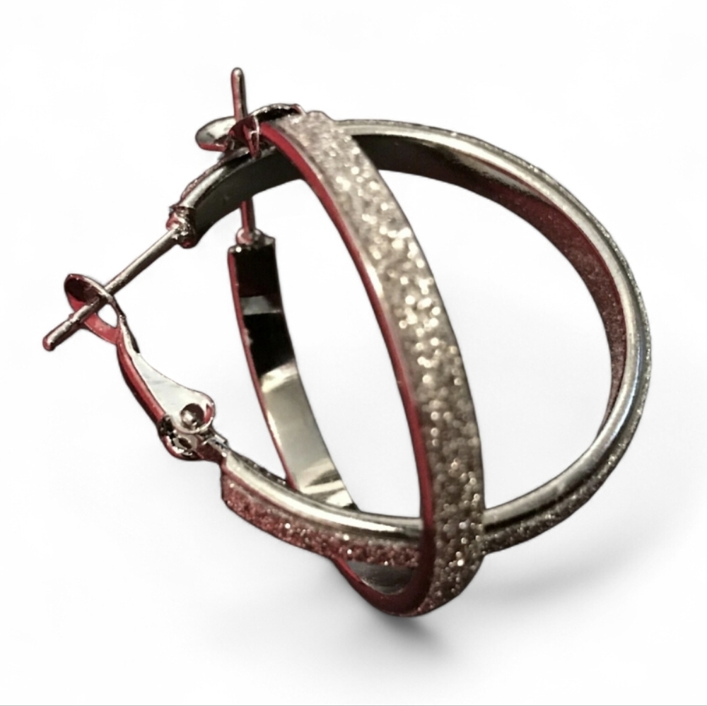 Elegant Silver Hoop Earrings